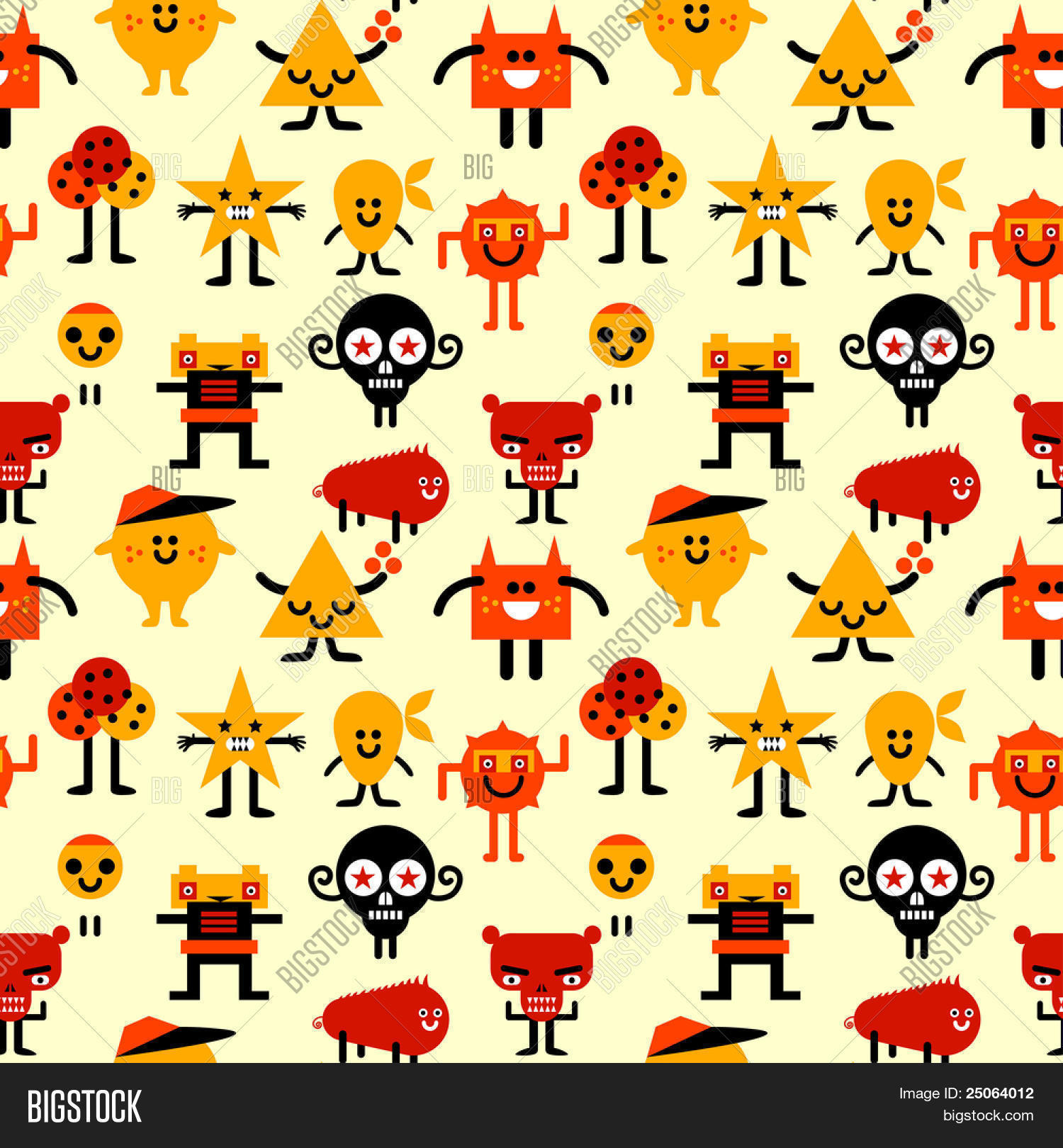 Seamless Funny Vector & Photo (Free Trial) | Bigstock