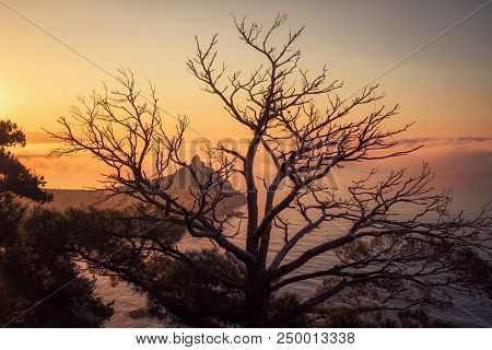 Dawn Near The Village Novyi Svit (new Light). City District Sudak, The Republic Of Crimea.