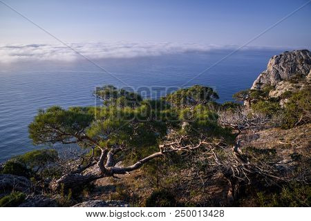 Dawn Near The Village Novyi Svit (new Light). City District Sudak, The Republic Of Crimea.
