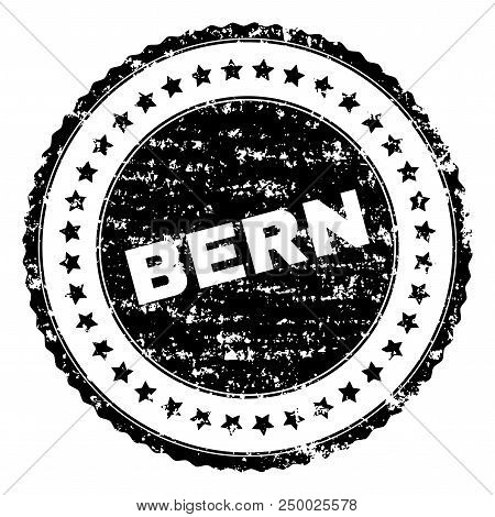 Bern Stamp Seal Watermark With Distress Style. Black Vector Rubber Print Of Bern Title With Grunge T