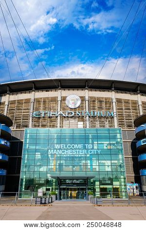 Manchester, United Kingdom - May 19 2018: Manchester City Football Club Founded In 1880 In Mancheste