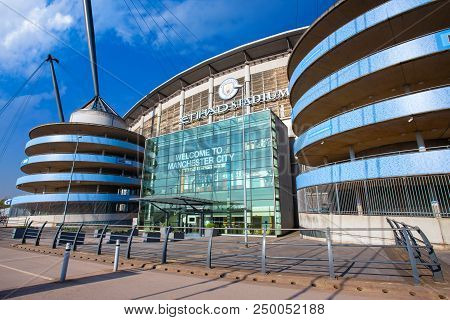 Manchester, United Kingdom - May 19 2018: Manchester City Football Club Founded In 1880 In Mancheste