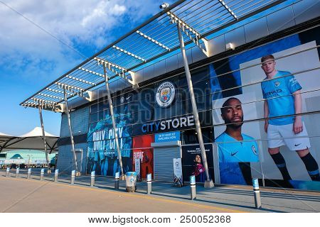 Manchester, United Kingdom - May 19 2018: Manchester City Football Club Founded In 1880 In Mancheste