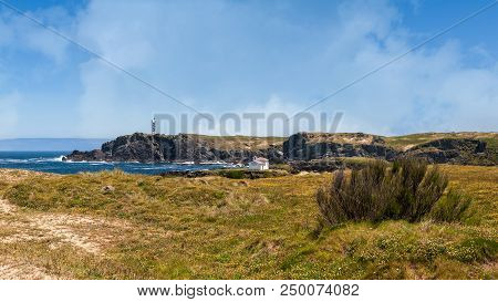 Landscape Of The Coast Of Galicia, Lighthouse.