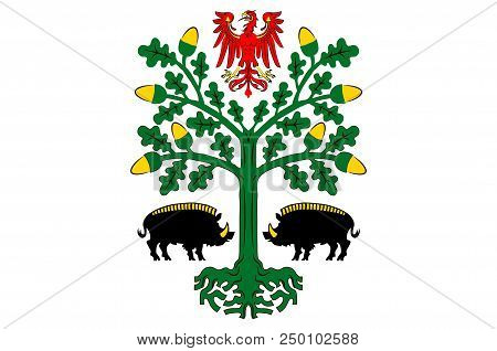 Flag Of Eberswalde Is A Major Town And The Administrative Seat Of The District Barnim In Brandenburg