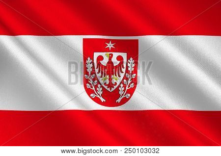 Flag Of Teltow Is A Town In The Potsdam-mittelmark District, In Brandenburg, Germany. 3d Illustratio