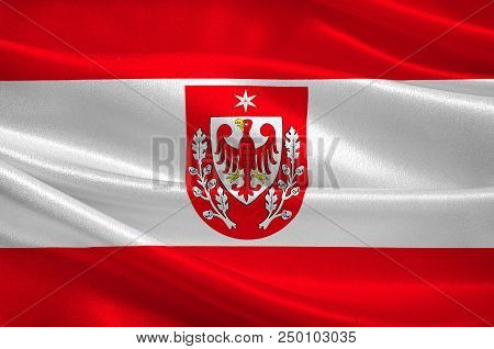 Flag Of Teltow Is A Town In The Potsdam-mittelmark District, In Brandenburg, Germany. 3d Illustratio