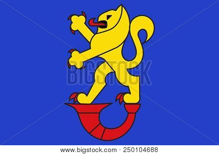 Flag Of Gifhorn Is A Town And Capital Of The District Of Gifhorn In The East Of Lower Saxony, German
