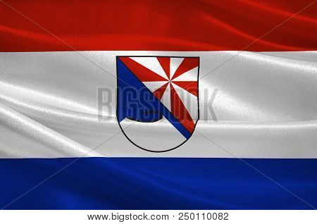 Flag Of Niederzissen Is A Municipality In The District Of Ahrweiler, In Rhineland-palatinate, German
