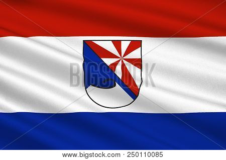Flag Of Niederzissen Is A Municipality In The District Of Ahrweiler, In Rhineland-palatinate, German