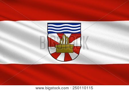Flag Of Oberzissen Is A Municipality In The District Of Ahrweiler, In Rhineland-palatinate, Germany.