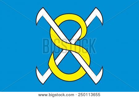 Flag Of Sangerhausen Is A Town In Saxony-anhalt, Germany, Capital Of The District Of Mansfeld-suedha