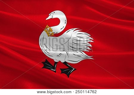 Flag Of Stormarn Is A District In Schleswig-holstein, Germany. 3d Illustration