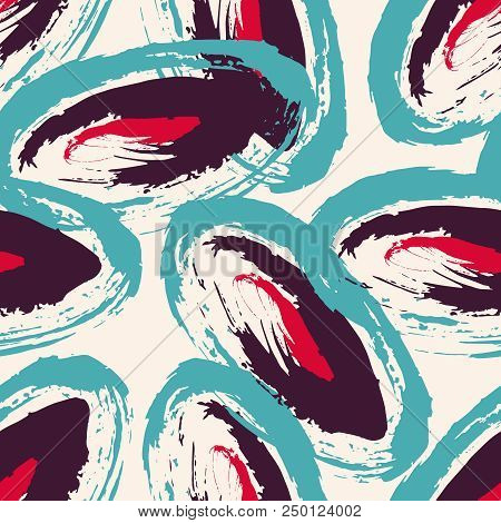 Abstract Geometric Colored Seamless Pattern Vector Illustration For Your Design