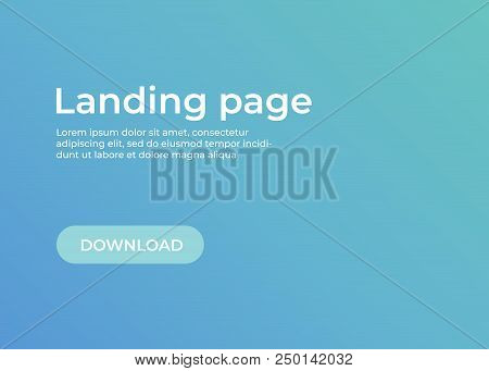Landing Page Template. Website Template For Websites And Apps. Landing Page Vector Design Ui