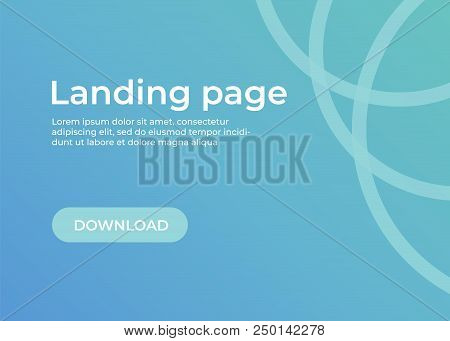 Landing Page Template. Website Template For Websites And Apps. Landing Page Vector Design Ui