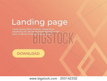 Landing Page Template. Website Template For Websites And Apps. Landing Page Vector Design Ui