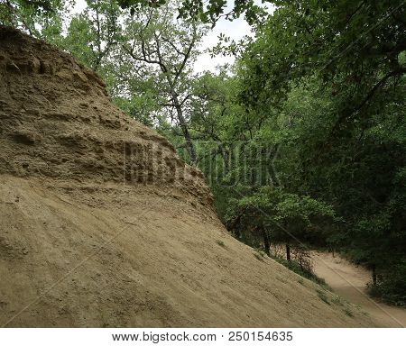 Rustrel, France - July 14, 2018: Photography Showing A Magnificent Landscape. The Photography Was Ta