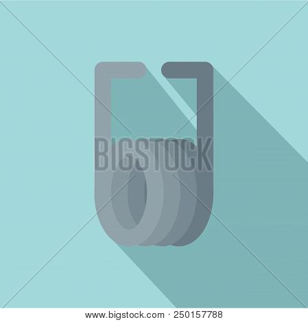 Short Spring Icon. Flat Illustration Of Short Spring Vector Icon For Web Design