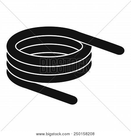 Short Spring Coil Icon. Simple Illustration Of Short Spring Coil Vector Icon For Web Design Isolated