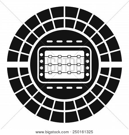 Sport Stadium Icon. Simple Illustration Of Sport Stadium Vector Icon For Web Design Isolated On Whit