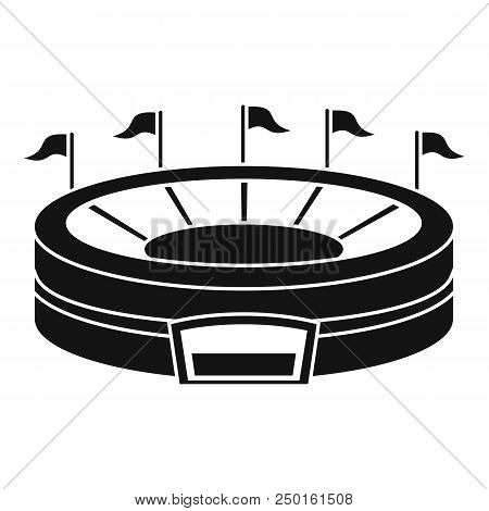 Baseball Arena Icon. Simple Illustration Of Baseball Arena Vector Icon For Web Design Isolated On Wh