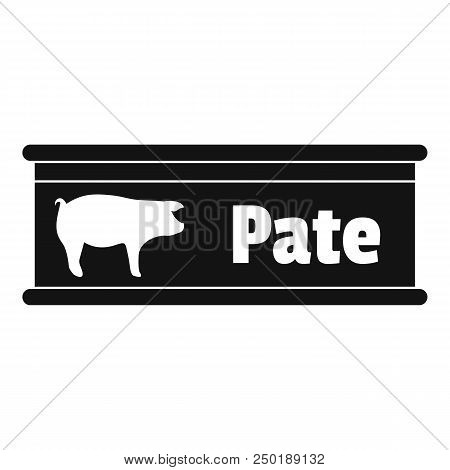 Pate Tin Can Icon. Simple Illustration Of Pate Tin Can Vector Icon For Web Design Isolated On White 