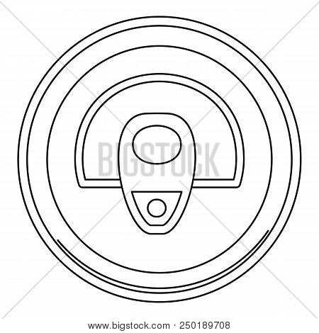 Top Can Icon. Outline Top Can Vector Icon For Web Design Isolated On White Background