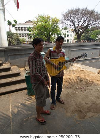 Artist Street In The Old  Square. Travel In Jakarta, The Capital Of Indonesia. 4Th October, 2012.
