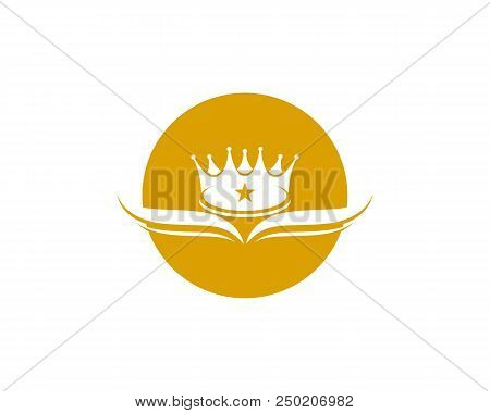 Crown Logo Template Vector Icon