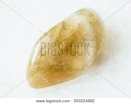 Macro Shooting Of Natural Rock Specimen - Polished Prasiolite (green Quartz , Vermarine) Gemstone On
