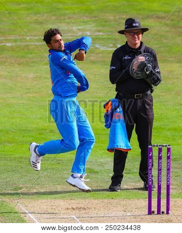 LEEDS, ENGLAND - JULY 17:  during the 3rd Royal London One day International match between England and India at Headingley Cricket Ground on July 17, 2018 in  England.  