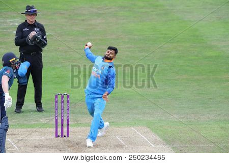 LEEDS, ENGLAND - JULY 17:  during the 3rd Royal London One day International match between England and India at Headingley Cricket Ground on July 17, 2018 in  England.  