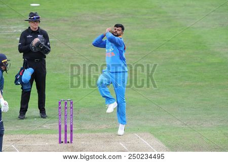 LEEDS, ENGLAND - JULY 17:  during the 3rd Royal London One day International match between England and India at Headingley Cricket Ground on July 17, 2018 in  England.  