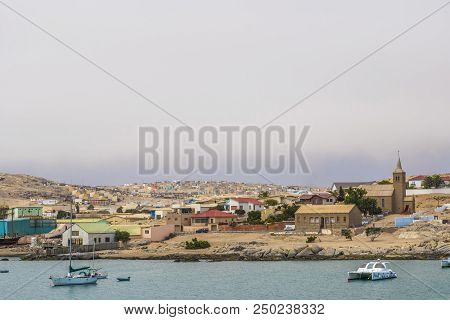 Luderitz, Namibia - March 23 2018: Remote Namibian Town Of Luderitz, Near The Namib Desert, Taken Fr