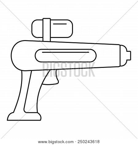 Watergun Icon. Outline Watergun Vector Icon For Web Design Isolated On White Background