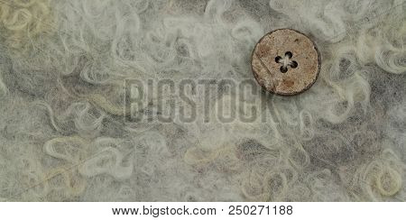 White And Gray Felt With Fleece, Abstract Background