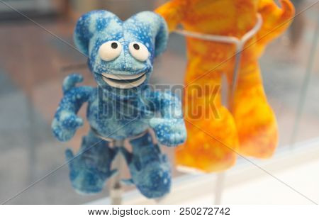 July 7, 2018, Moscow, Russia Official Mascot Fifa World Cup 2002 In South Korea And Japan Blue Futur