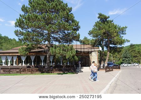 Russia, Krasnodar Region, Novorossiysk, Village Of Abrau-dyurso-june 12, 2018: Restaurant Terrasse D