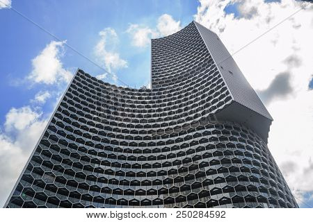 Singapore - February 19, 2018: View Of The Duo Galleria, A New Highrise Building Complex Near The Bu