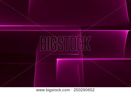 Wave Transparent Fractal  Background - Pink  Background