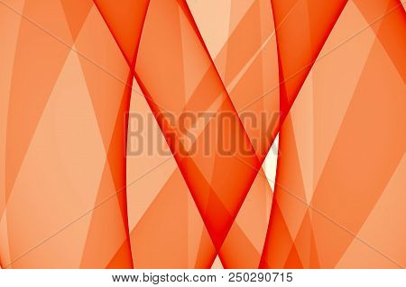 Wave Transparent Fractal  Background - Orange Background