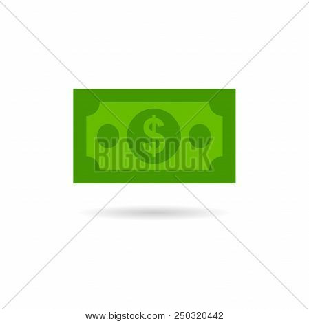 Design Vector Money Icon, Illustration Dollar Money Flat Style Design