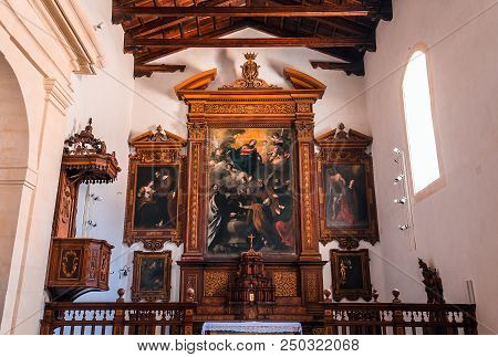 Interiors Of Capuchin Church, Ragusa, Sicily, Italy