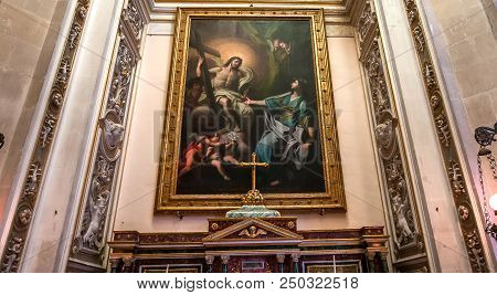Interiors Of Duomo Church, Ragusa, Sicily, Italy