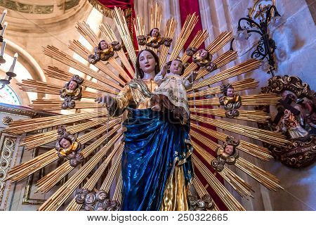 Interiors Of Duomo Church, Ragusa, Sicily, Italy