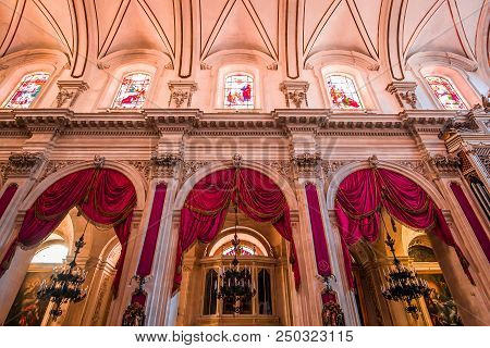 Interiors Of Duomo Church, Ragusa, Sicily, Italy