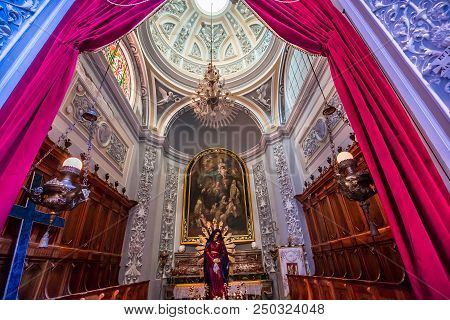 Interiors Of Duomo Church, Ragusa, Sicily, Italy