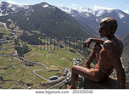 View From Mirador Roc Del Quer In Andorra