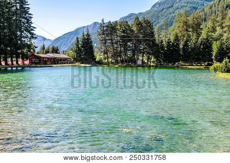Little Lake In An Alpine Valley